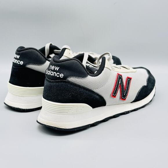 New Balance Shoes Men 10 White Black Red 515 Retro Mesh Running Athletic Sneaker - Picture 9 of 12